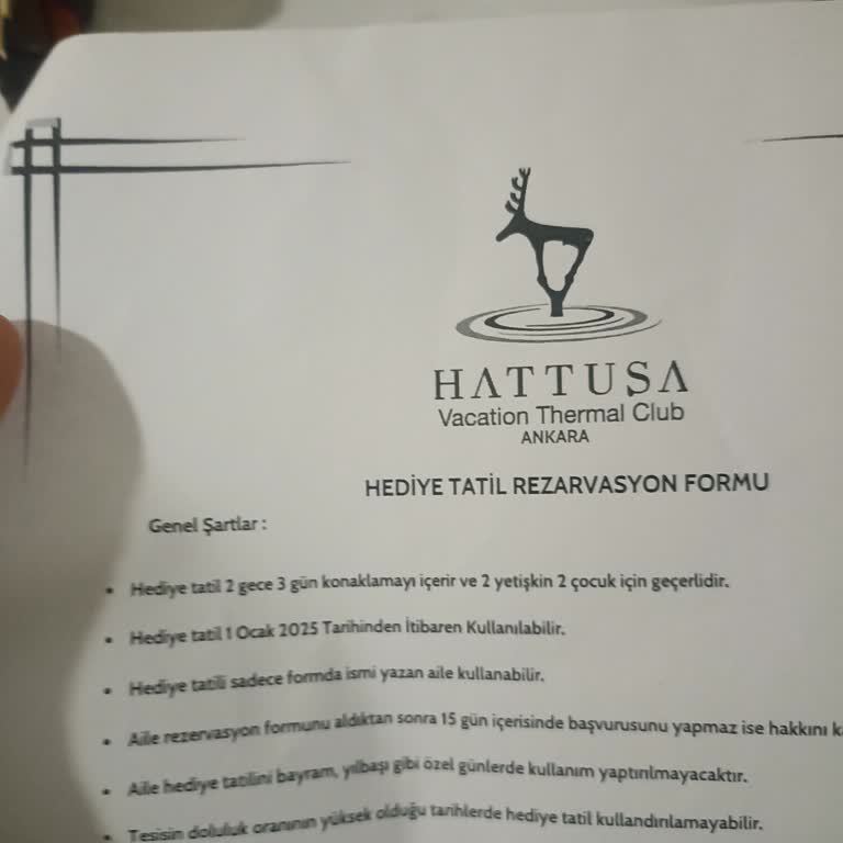 Hattuşa Termal Otel'de Tatil Vaadi Ve İletişim Sorunu