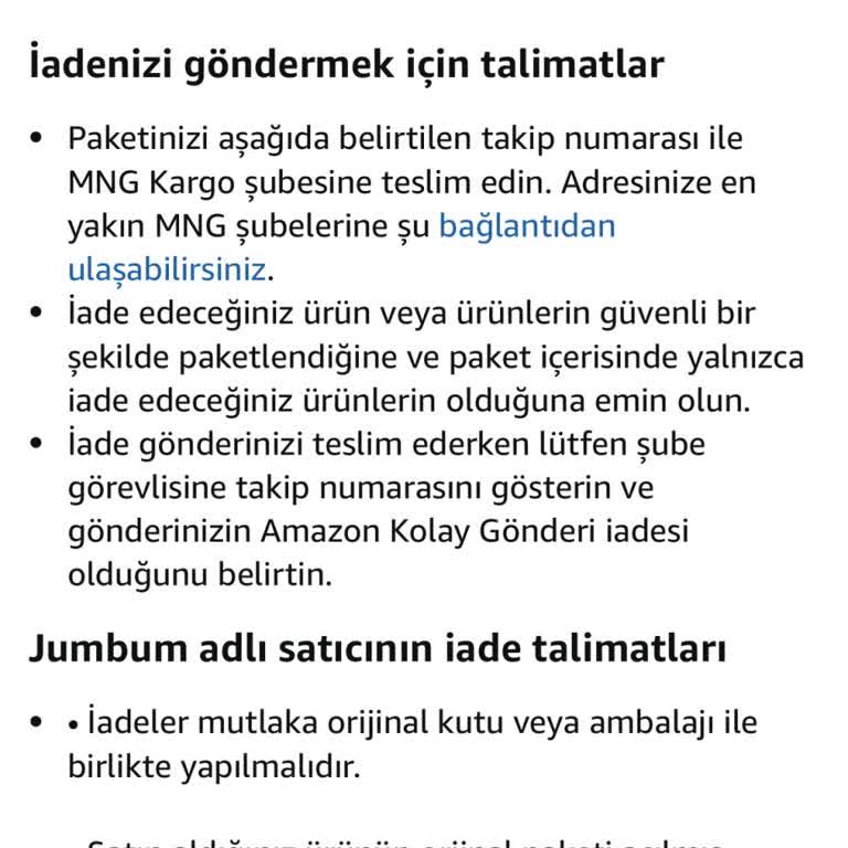 Elime Ulaşmayan Ürünü İade Etmem İsteniyor