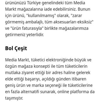 Açılan Ürün İçin İade Reddi Ve Mağaza Tutarsızlığı