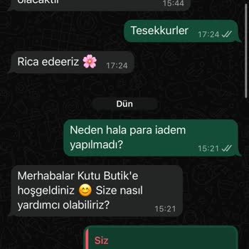 Elbise İadesinde Gecikme Ve Yetersiz Müşteri İletişimi