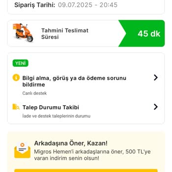 Migros Hemen'de Sepet Ve Ödeme Tutarı Uyumsuzluğu