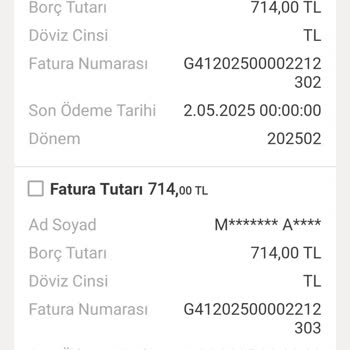 Gazdaş Gaziantep Bölgesi Ödenmiş Doğalgaz Faturalarının Tekrar Borç Olarak Görünmesi