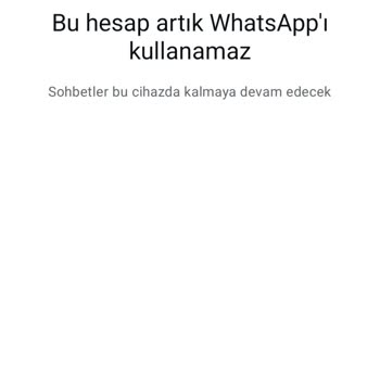 Yeni Aldığım Hattımda WhatsApp Aniden Kapandı
