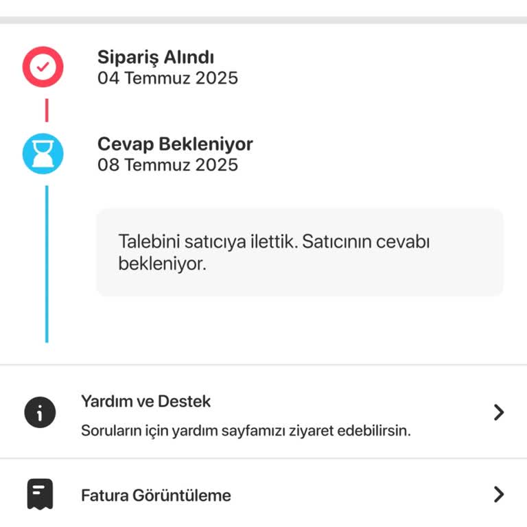 Sipariş İptali Ve Para İadesinde Gecikme Yaşıyorum