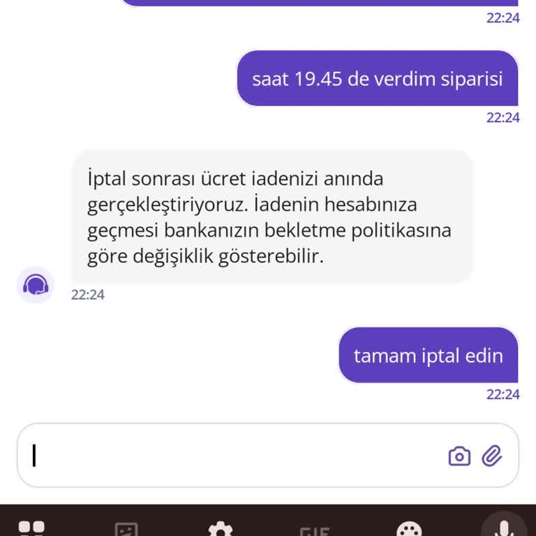 Getir Siparişim 2.5 Saatte Gelmedi Mağdur Oldum