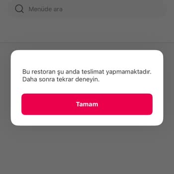 Sipariş Verdim Ne Paramı Ne Yemeğimi Alabildim