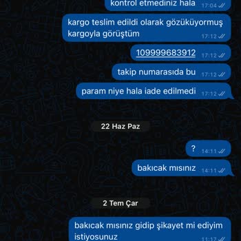 İade Ettiğim Ürünün Ücret İadesi Yapılmıyor