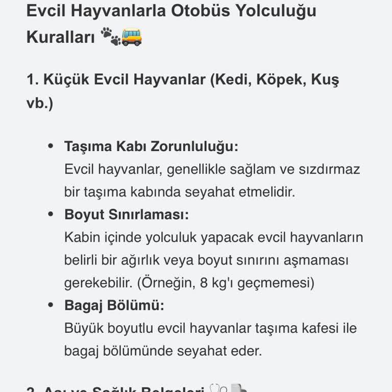 Obilet Evcil Hayvanımla Otobüs Yolculuğunda Yaşadığım Mağduriyet