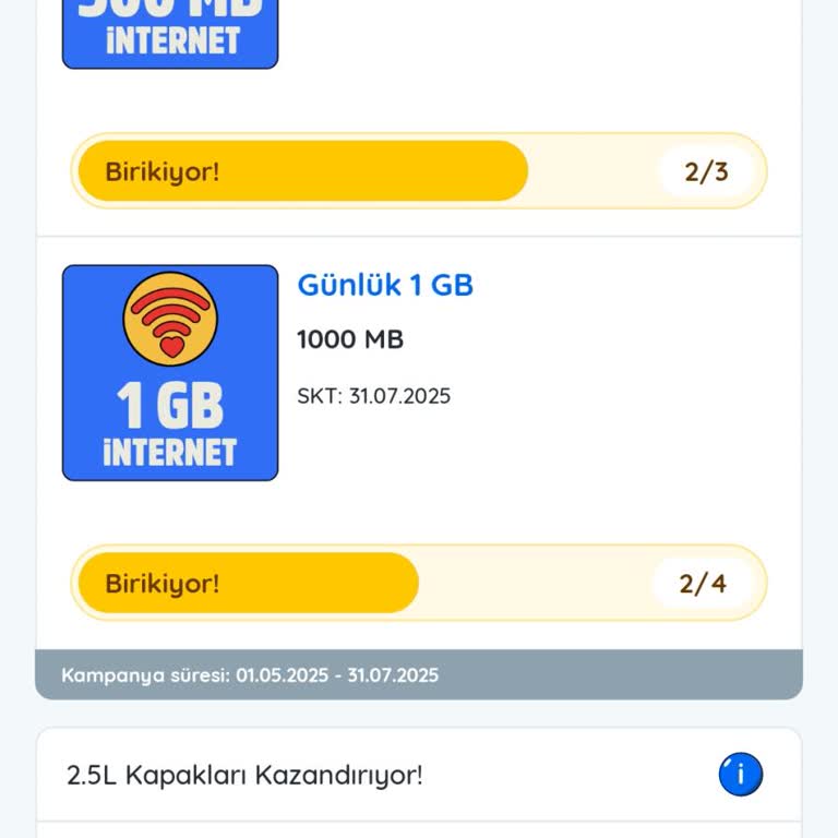 Kazandırio Uygulamasında İnternet Paketi Hattıma Yüklenmedi