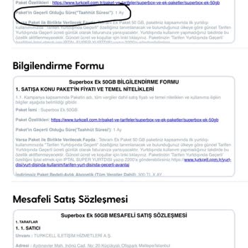 Superbox Ek Paket Süresi Hakkında Bilgilendirme Ve Düzeltme Talebi