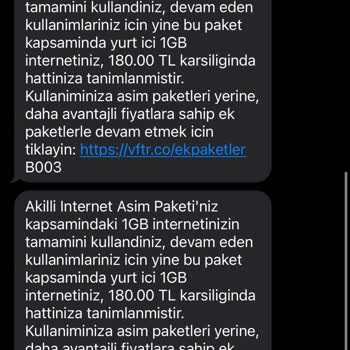 Kullanmadığım İnternet İçin Aşım Paketi Ücreti Ve Yüksek Fatura Şoku