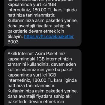 Kullanmadığım İnternet İçin Aşım Paketi Ücreti Ve Yüksek Fatura Şoku