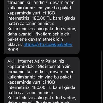 Kullanmadığım İnternet İçin Aşım Paketi Ücreti Ve Yüksek Fatura Şoku