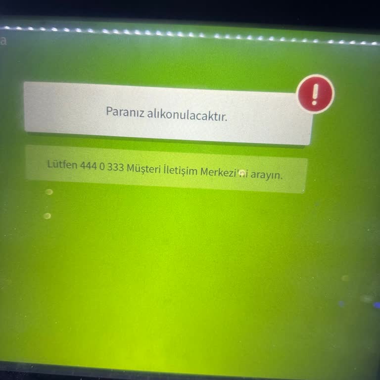 ATM Paramı Yuttu Ve Çözüm Bekliyorum