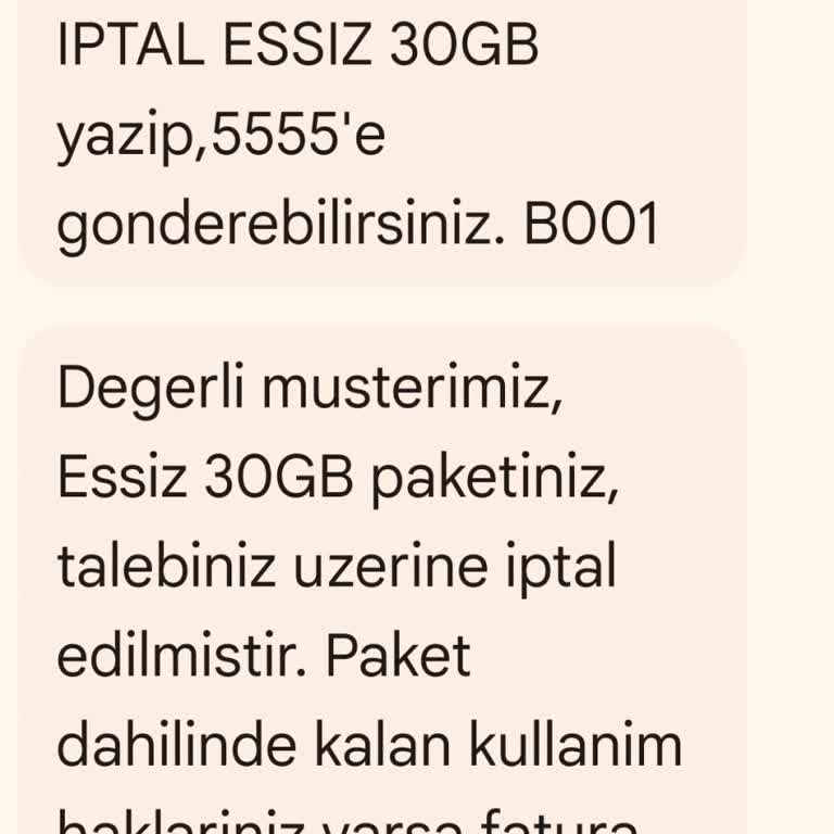 İptal Edilen Ek İnternet Paketi Faturaya Yansıtıldı