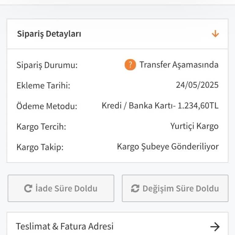 Gizce Siparişim Teslim Edilmedi, İade Veya Ürün Talebim Karşılanmadı!