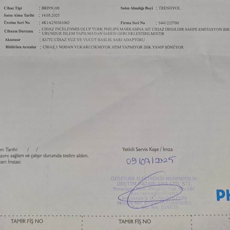 Philips Lumea Cihazım Sahte Çıktı, Trendyol Müşteri Hizmetlerine Ulaşamıyorum