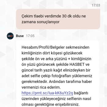 Hasbet Kazanç Sonrası Hesabım Kısıtlandı Ve Çekim Talebim Oyalandı
