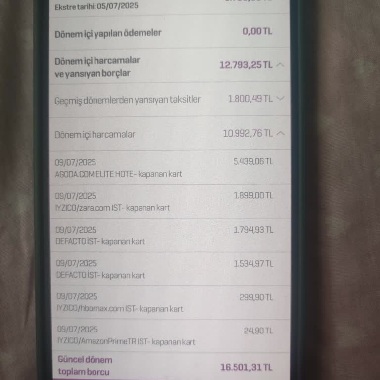 Amazon Bilgim Dışında Kartımdan Yüklü Tutarlar Çekildi, Acil İade Ve Güvenlik Talebi