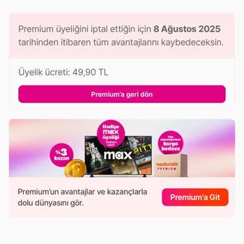 Hepsiburada Premium Üyelikte Kart Kaydı Ve Ücret Mağduriyeti