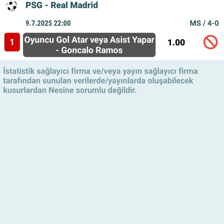 Kazanan Kuponum Nesine Tarafından Geçersiz Sayıldı