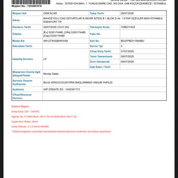 Klimanın Montajında Yaşanan Sorun Ve Servis Ücreti Talepleri