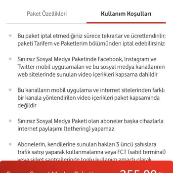 Satın Aldığım Sınırsız Sosyal Medya Paketi Çalışmıyor, Ücret İadesi Yapılmıyor