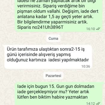 Ayıplı Ürün Ve Geciken İade Süreci Müşteri Mağduriyetine Yol Açıyor
