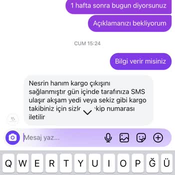 Siparişin Teslim Edilmemesi Ve Yanıltıcı Bilgilendirme Nedeniyle Mağduriyet