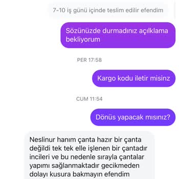 Siparişin Teslim Edilmemesi Ve Yanıltıcı Bilgilendirme Nedeniyle Mağduriyet