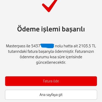Vodafone Cayma Bedelinde Fahiş Ve Hatalı Faturalandırma Mağduriyeti