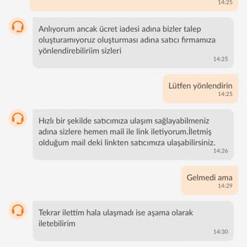 Kargom Teslim Edilmedi, İade Ve Destek Sağlanmıyor