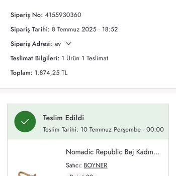 Yanlış Ürün Gönderimi Ve Mağazadan Değişim Sorunu Nedeniyle Mağduriyet