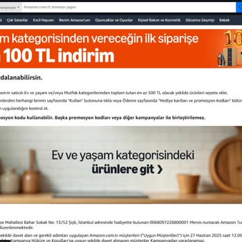 Promosyon İndirimi Hatası Ve Yetersiz Destek