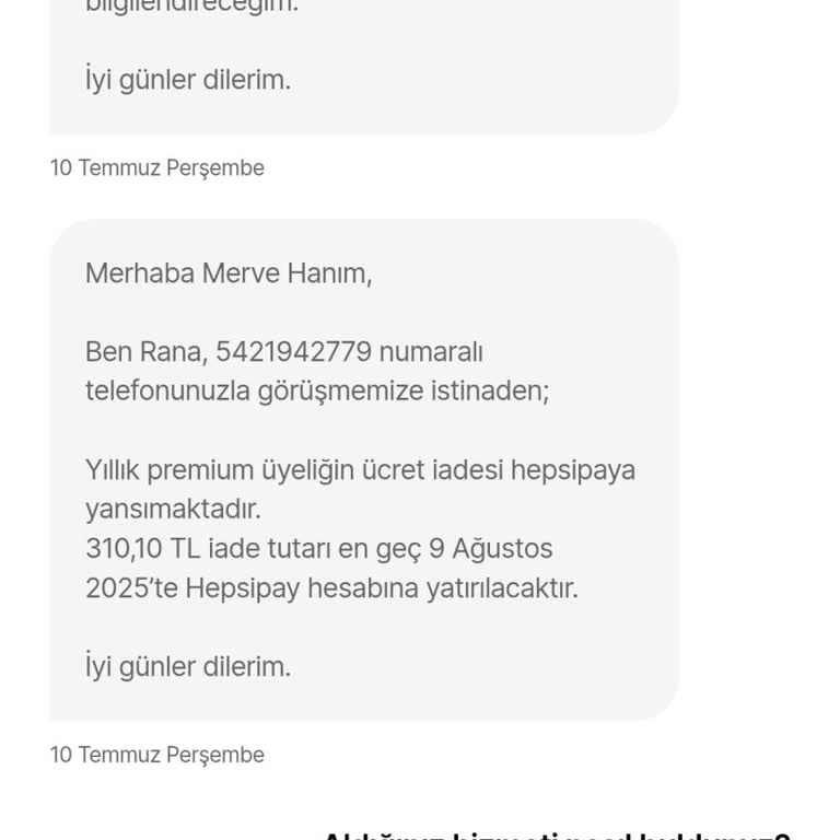Hepsiburada Premium İptalinde Para İadesi Mağduriyeti Ve Zorunlu Harcama