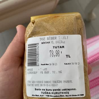 Açılmamış Tatlı Toz Biberde Renk Değişimi Ve Fiş Sorunu Yaşadım