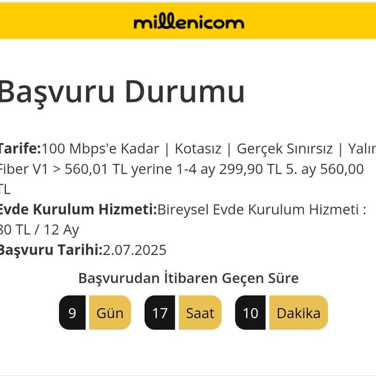 Ne Kurulum Var Ne İptal: Millenicom’da Çifte Mağduriyet