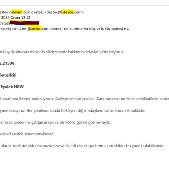 Verilen Sözler Tutulmuyor, Sözleşmem Acil Olarak Gönderilmeli!