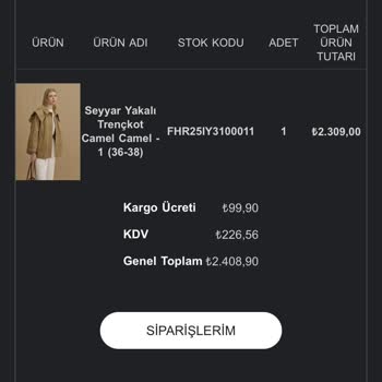 İade Tutarım Eksik Yatırıldı, Siparişlerim Görünmüyor