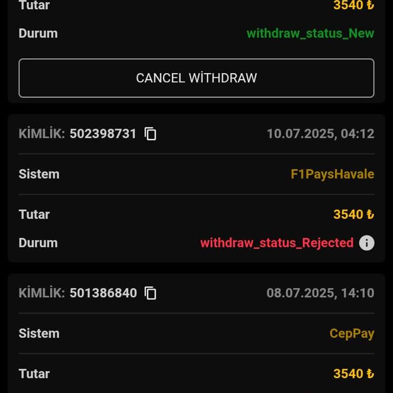 Casinobeymen Çekim İşlemi Bir Haftadır Gerçekleşmiyor