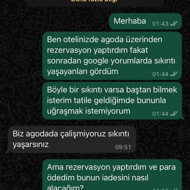 Agoda Üzerinden Yapılan Rezervasyonda Para İadesi Sorunu Yaşadım