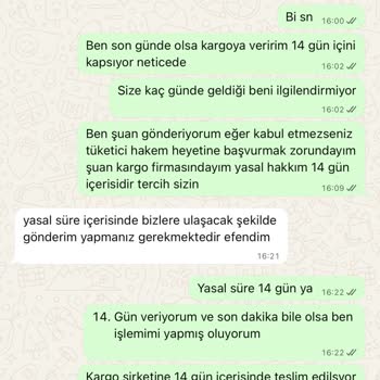 İade Süresinde Mağduriyet Yaşadım