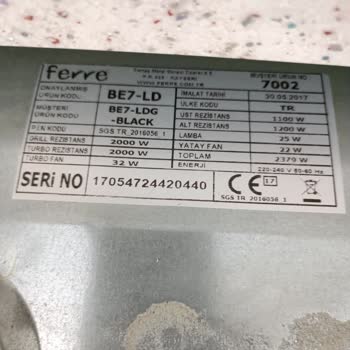 Ferre Ankastre Davlumbazda Parça Sorunu Ve Yetersiz Servis Deneyimi