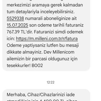 Teslim Edilmeyen Modem İçin Haksız Ücret Faturası Kesildi