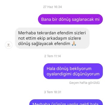 Yanlış Ürün, Eksik Hizmet Ve İletişim Engeli: Mağduriyetimin Giderilmesini Bekliyorum