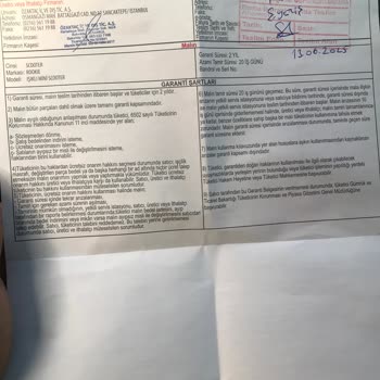 BİMden Alınan Scooterın Direksiyonu Koptu Muhatap Yok