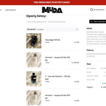 Mudaparfum.com.tr Orijinal Olmayan Ürünler