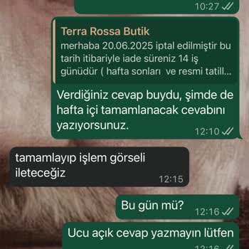 İptal Edilen Siparişimde Geciken İade Ve Tutarsız Bilgilendirme Sorunu