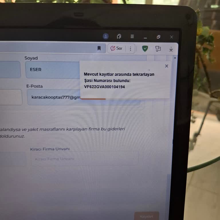 UTTS Kayıtlarında Süregelen Şasi Hatası Ve Destek Eksikliği