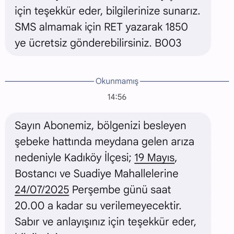 Kadıköy 19 Mayıs Mahallesinde Sürekli Ve Uzun Süreli Su Kesintileri